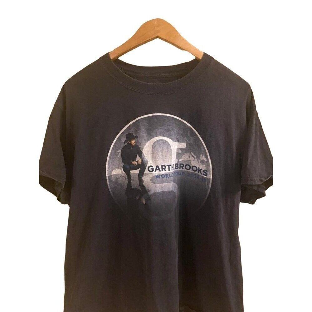 Garth Brooks 2014 Concert Tour Graphic Tee Adult Size XL Music Hanes Beefy